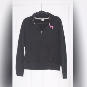 Pink 3/4 Zip Sweater